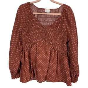 Ava & Viv Blouse Large Red / Pink